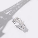 Bague "Alanis" D0,76/89 - Or Blanc 375/1000