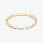 Bague "Pour Toujours" D0,024/6 - Or Jaune 375/1000
