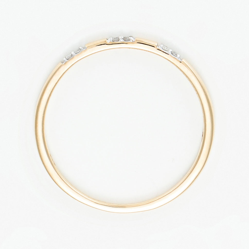 Bague "Pour Toujours" D0,024/6 - Or Jaune 375/1000