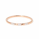 Bague "Pour Toujours" Diamants 0,024/6 - Or Rose 375/1000