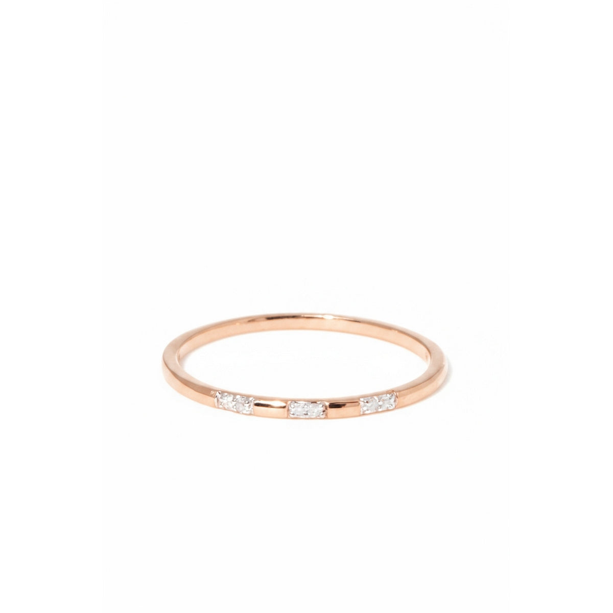 Anello "Per sempre" D0,024/6 - Oro rosa 375/1000