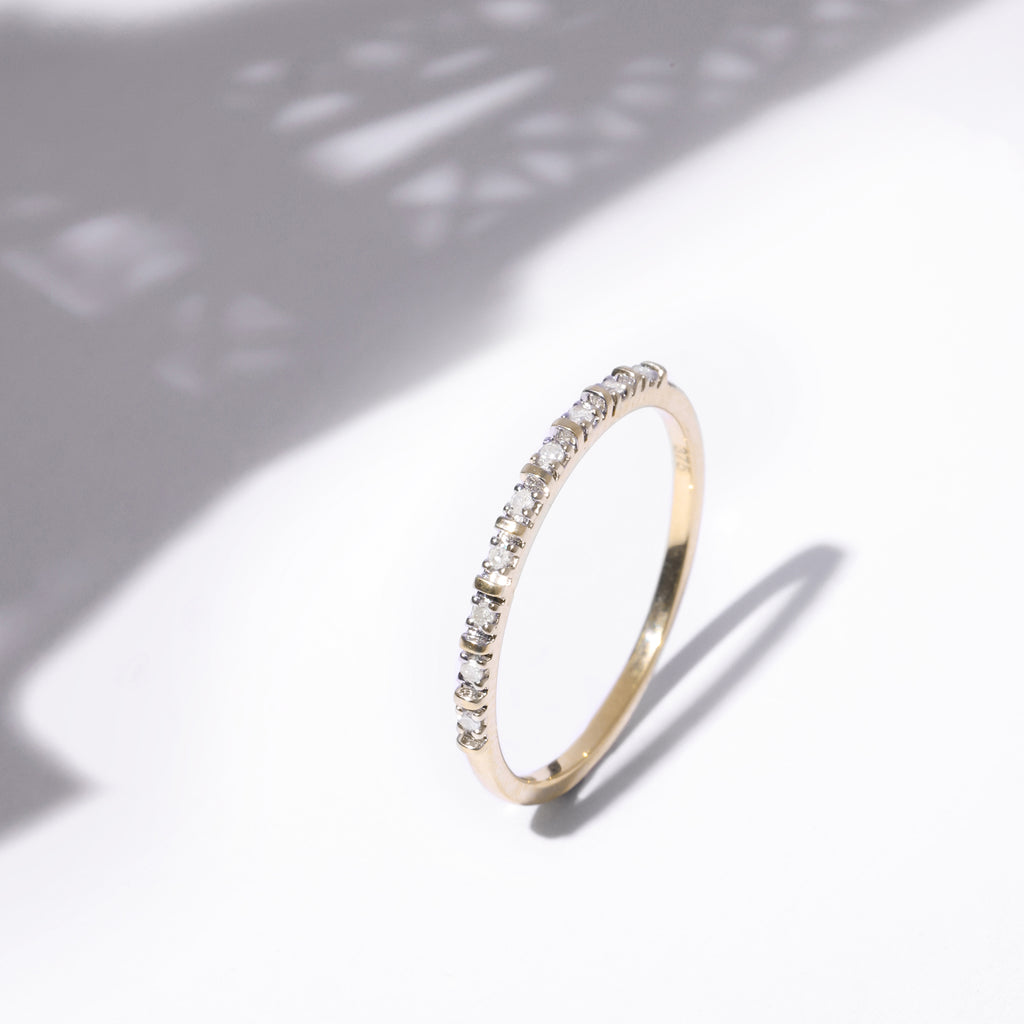 Anillo "Anatolia" D0.045/9 - Oro amarillo 375/1000