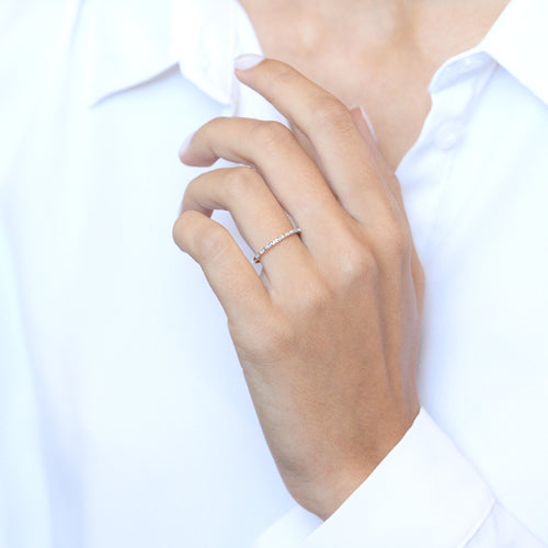 Anillo "Anatolia" D0.045/9 - Oro amarillo 375/1000