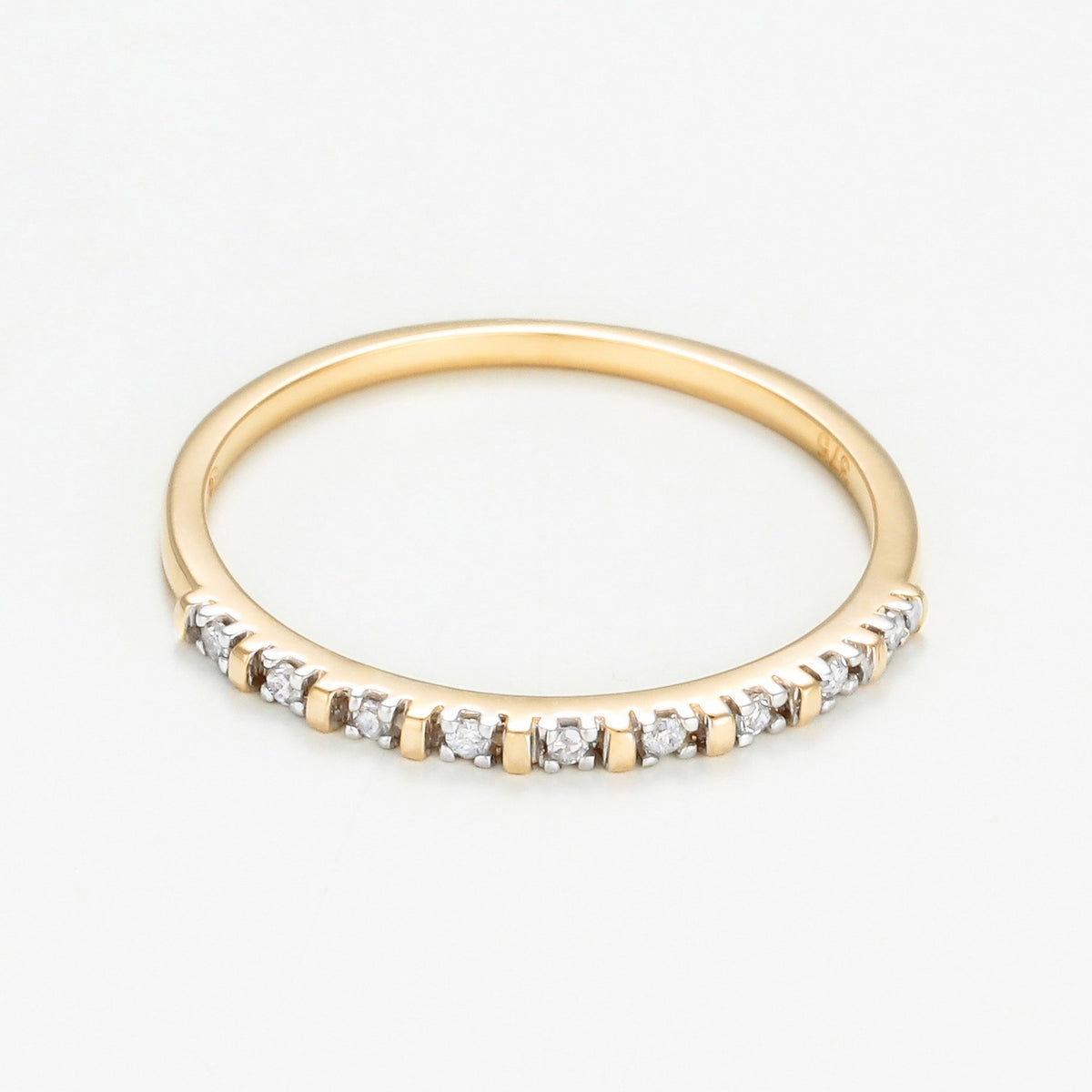 Bague "Anatolia" Diamants 0,045/9 - Or Jaune 375/1000