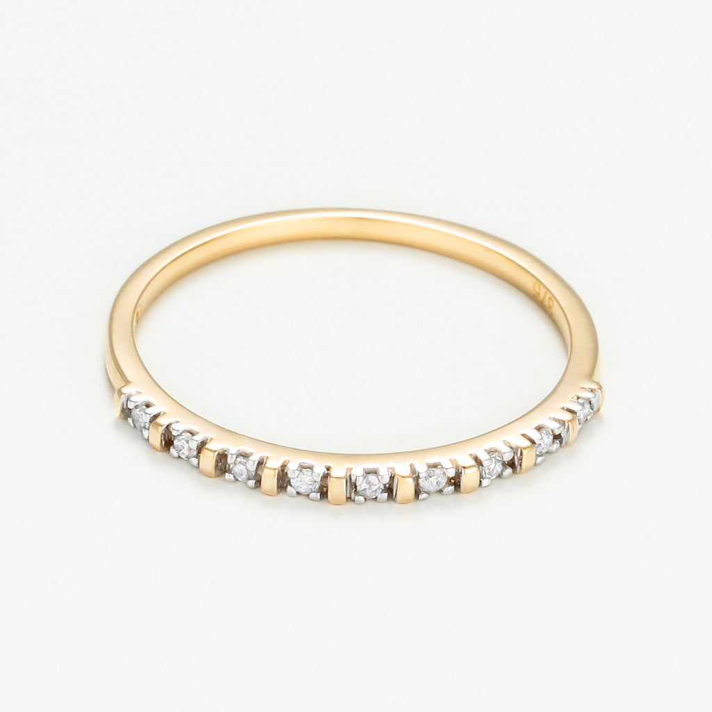 Anillo "Anatolia" D0.045/9 - Oro amarillo 375/1000