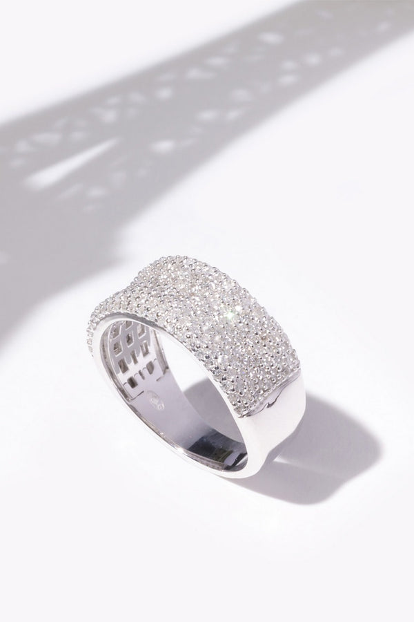 Anillo “Cinta Preciosa” D0.91/203 – Oro Blanco 375/1000