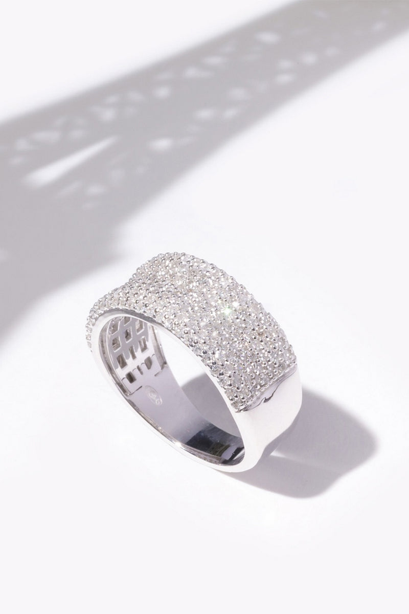 Anillo “Cinta Preciosa” D0.91/203 – Oro Blanco 375/1000