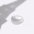 Anello "Nido d’amore" D0,61/97 - Oro bianco 375/1000