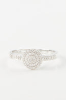 Bague "Lucinda" D0,142/57 - Or Blanc 375/1000