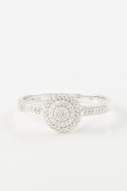 Bague "Lucinda" D0,142/57 - Or Blanc 375/1000