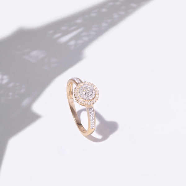 Anillo "Lucinda" D0.142/57 - Oro amarillo 375/1000