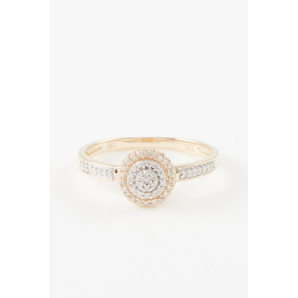 Bague "Lucinda" Diamants 0,142/57 - Or Jaune 375/1000