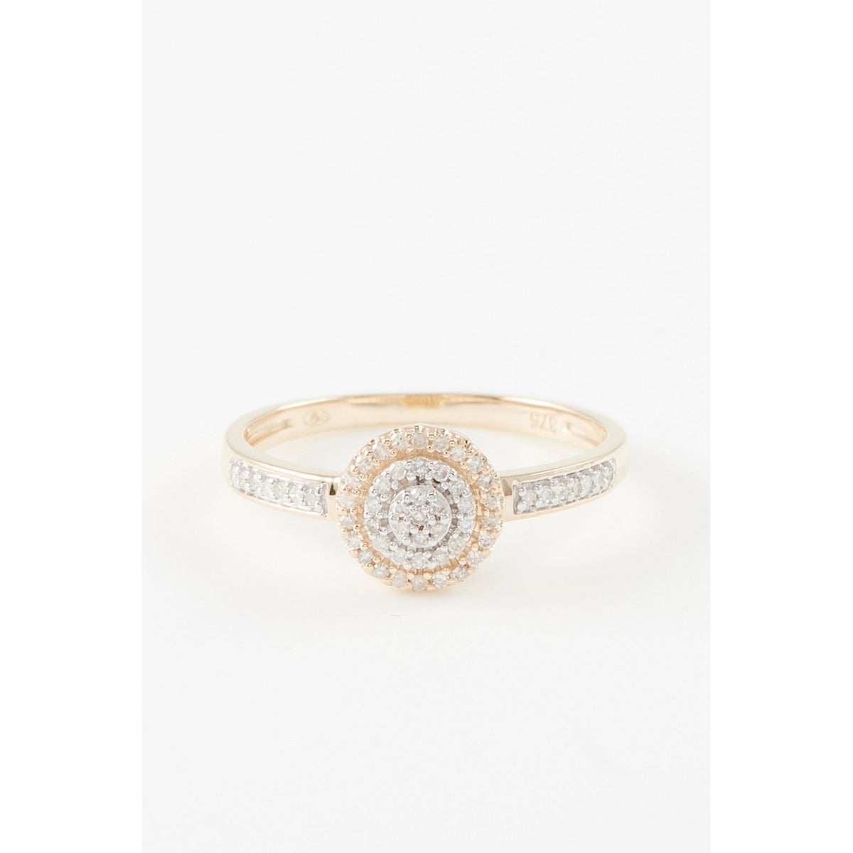 Bague "Lucinda" Diamants 0,142/57 - Or Jaune 375/1000
