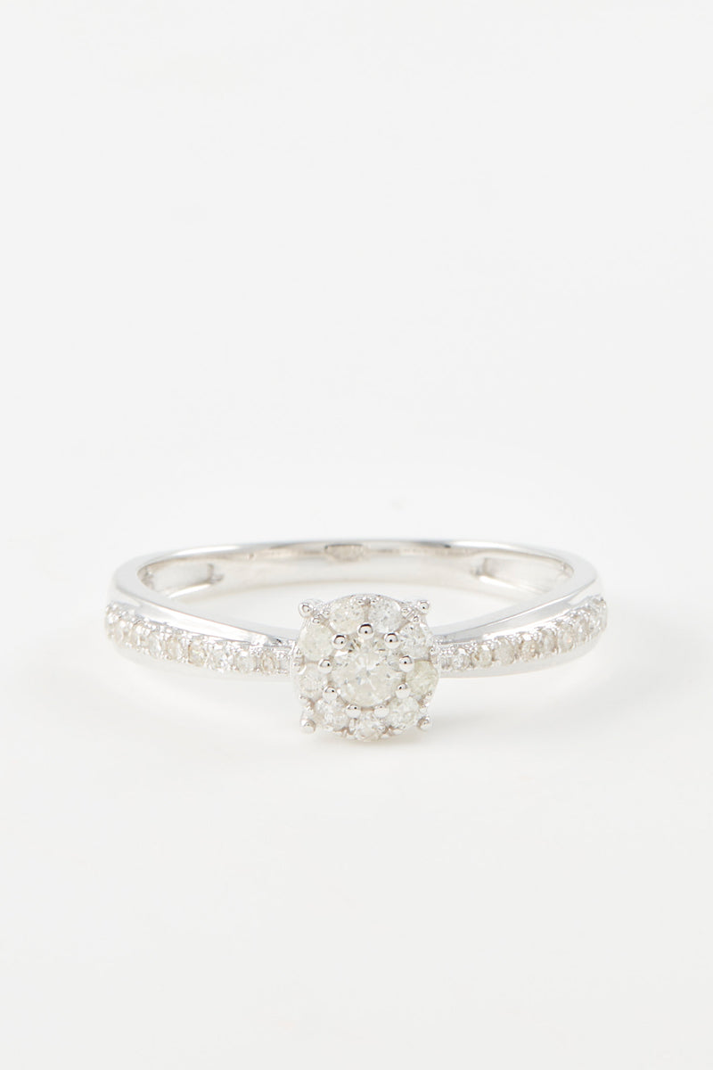 “Principessa” Ring D0,28/28 - 375/1000 White Gold