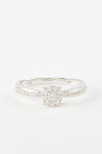 “Principessa” Ring D0,28/28 - 375/1000 White Gold