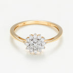 Bague "Rabia" Diamants 0,21/19 - Or Jaune 375/1000