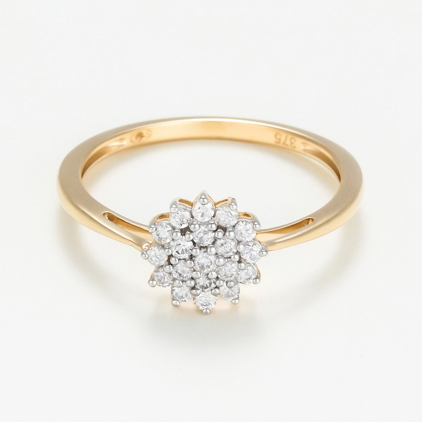 Bague "Rabia" Diamants 0,21/19 - Or Jaune 375/1000