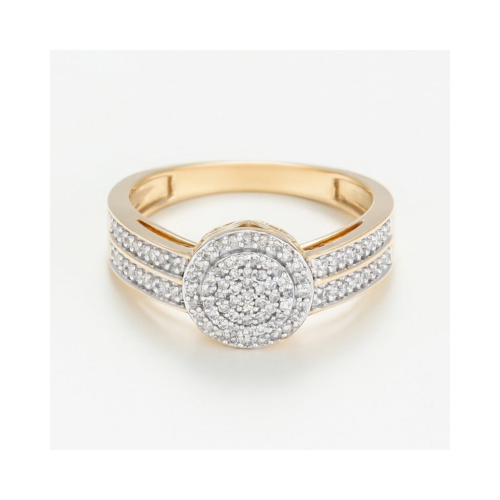 Bague " First Love" Diamants 0,22/98 - Or Jaune 375/1000