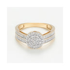 Bague " First Love" Diamants 0,22/98 - Or Jaune 375/1000