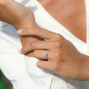 Bague "Romantic" Diamants 0,15/33 - Or Blanc 375/1000