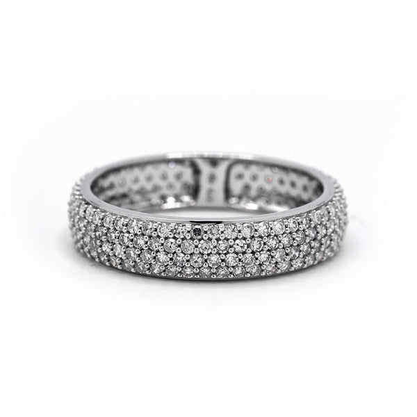 Bague "Ponza" D0,37/77 - Or Blanc 375/1000