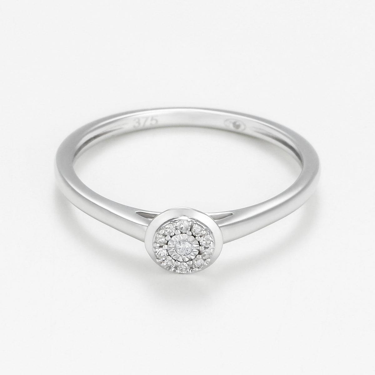 Anello "Ava" D0,045/11 - Oro bianco 375/1000