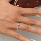 "Harmony" Ring with Diamonds 0.10/50 - 375/1000 White Gold
