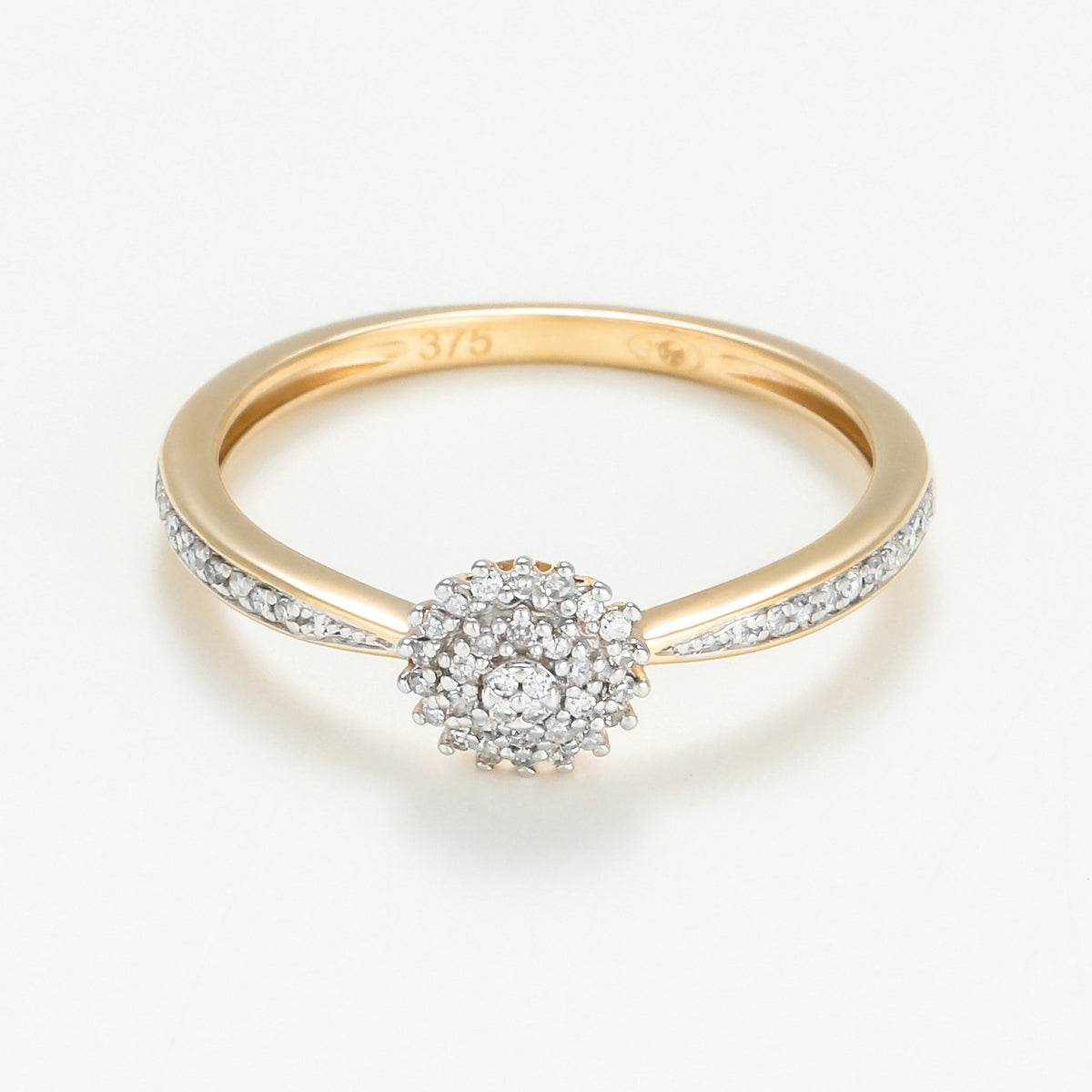 Bague "Harmonie" D0,10/50 - Or Jaune 375/1000