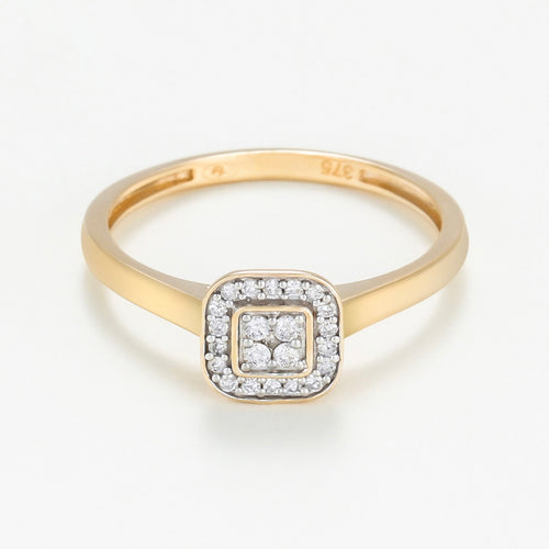 Ring "Thalie" D0,103/23 - Yellow gold 375/1000