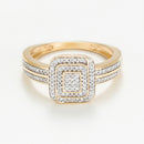 Bague "Daphné" Diamants 0,20/110 - Or Jaune 375/1000