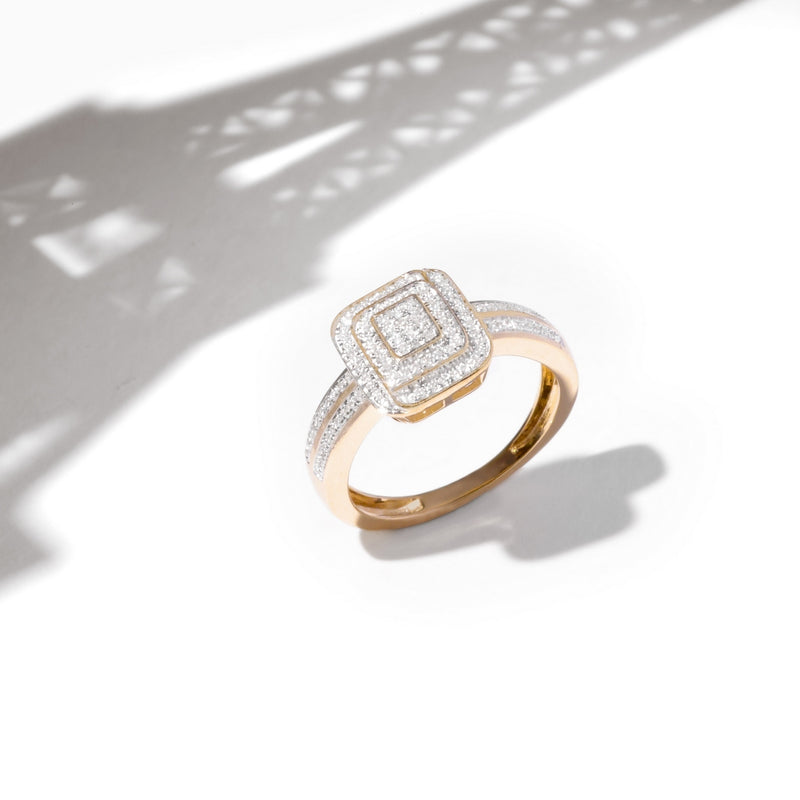Bague "Daphné" D0,20/110 - Or Jaune 375/1000
