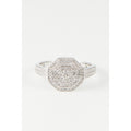 Anello "Romanza" D0,22/123 - Oro bianco 375/1000