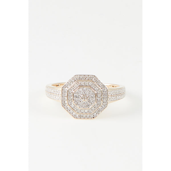 Bague "Romance" Diamants 0,22/123 - Or Jaune 375/1000