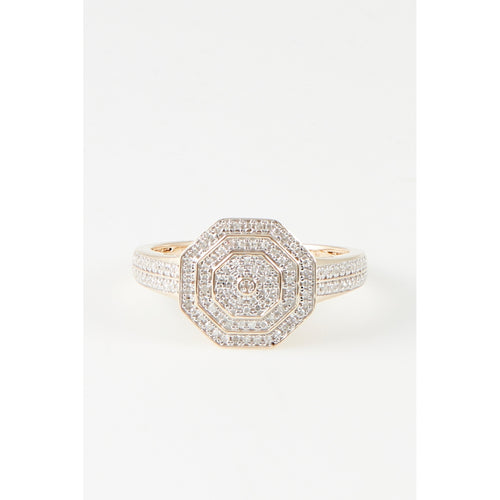 Bague "Romance" Diamants 0,22/123 - Or Jaune 375/1000