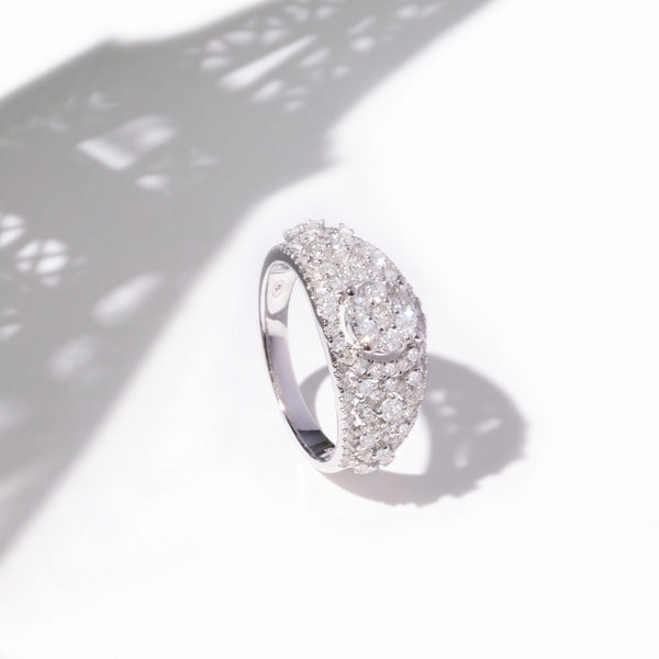 Anillo "Poema" D0,87/129 - Oro blanco 375/1000