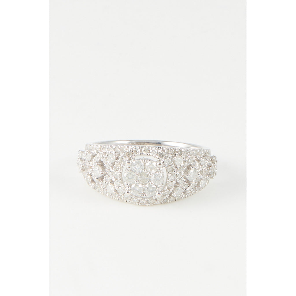 “Poema” ring D0,87/129 - 375/1000 white gold