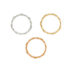 Bague "Trinity" D0,15/26 - Or Tricolore 375/1000