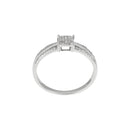 Bague "Mon Bonheur" Diamants 0,15/65 - Or Blanc 375/1000