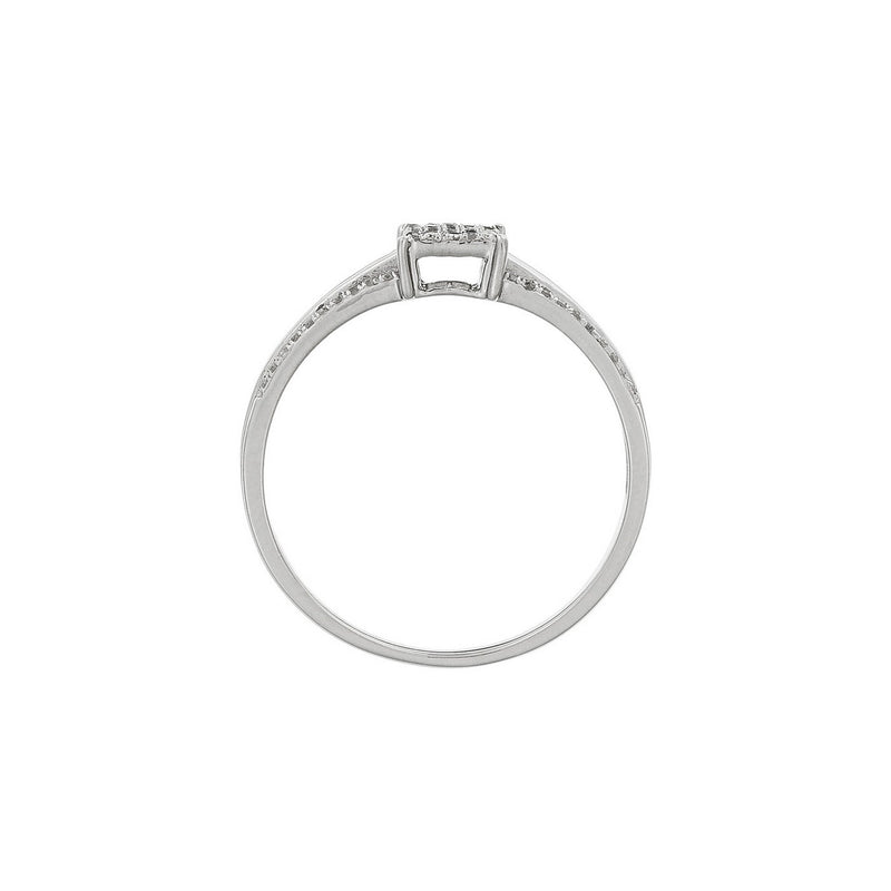 Bague "Mon Bonheur" Diamants 0,15/65 - Or Blanc 375/1000