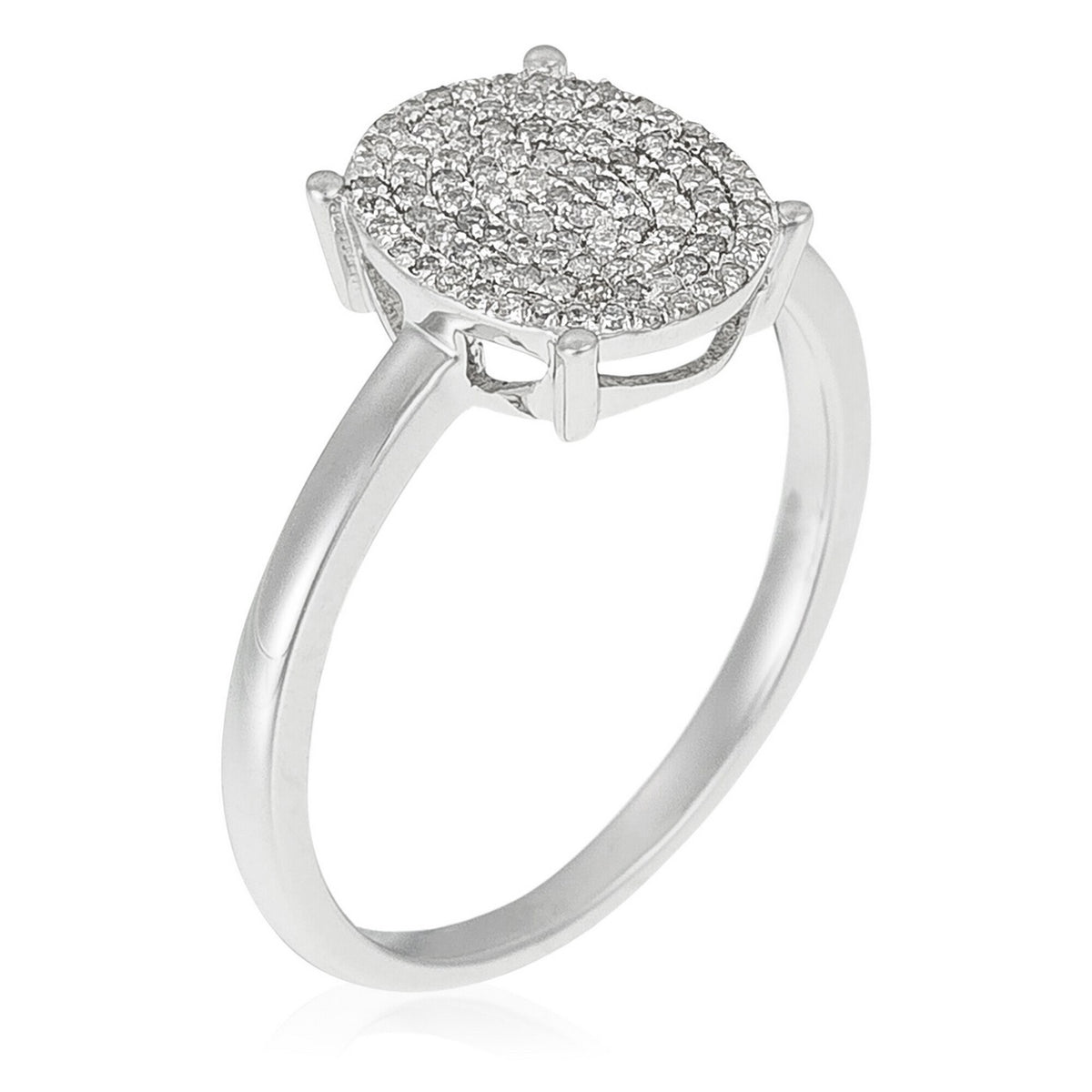 "Utterly Sublime" Ring, Diamonds 0,20/95 - 375/1000 White Gold