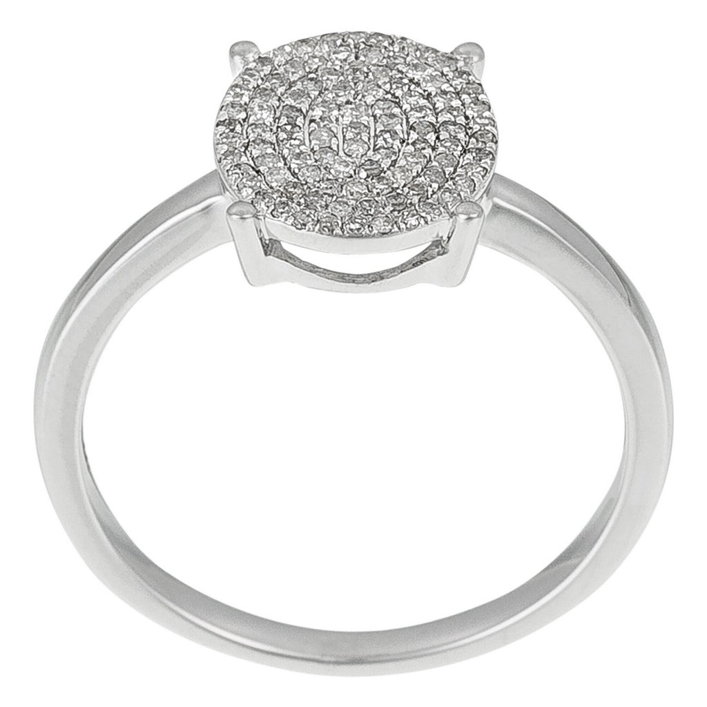 "Utterly Sublime" Ring, Diamonds 0,20/95 - 375/1000 White Gold
