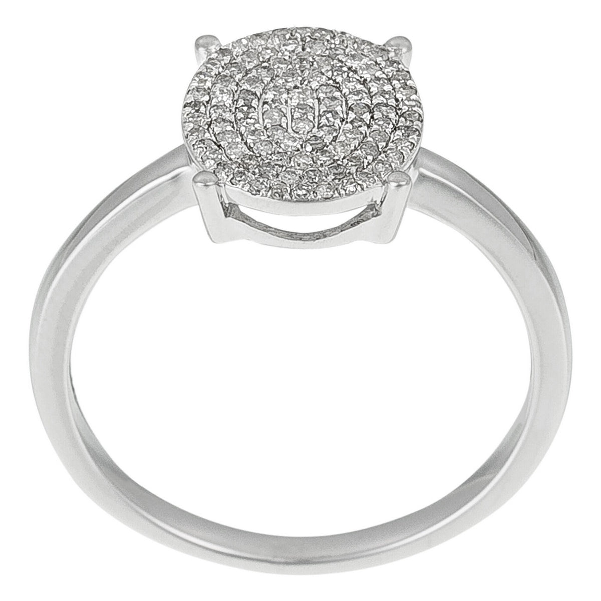 "Utterly Sublime" Ring, Diamonds 0,20/95 - 375/1000 White Gold