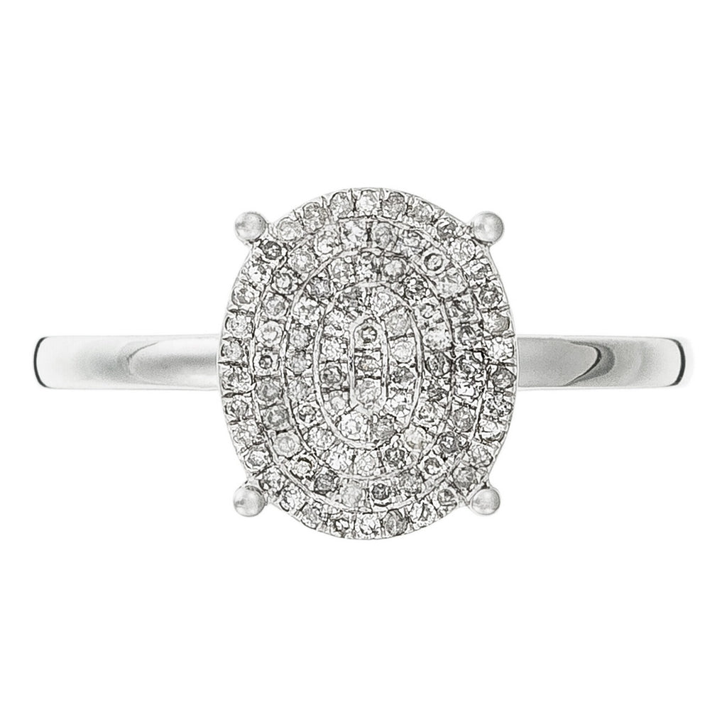 "Utterly Sublime" Ring, Diamonds 0,20/95 - 375/1000 White Gold