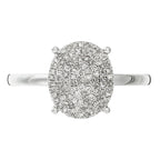 "Utterly Sublime" Ring, Diamonds 0,20/95 - 375/1000 White Gold