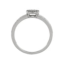 Bague "Toi Que J'Aime" Diamants 0,20/92 - Or Blanc 375/1000