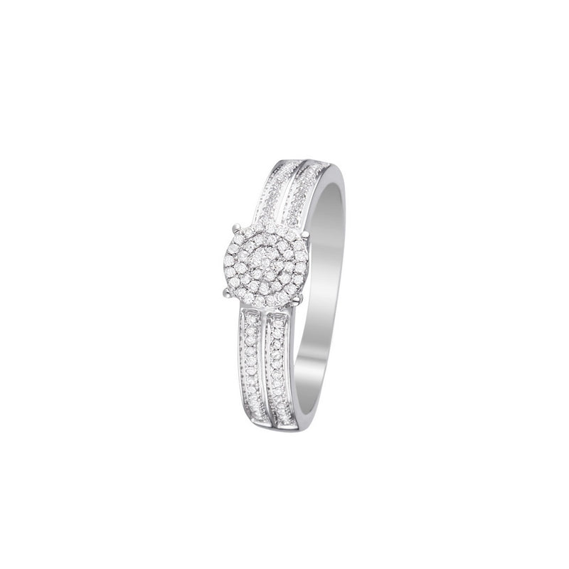 Bague "Toi Que J'Aime" Diamants 0,20/92 - Or Blanc 375/1000