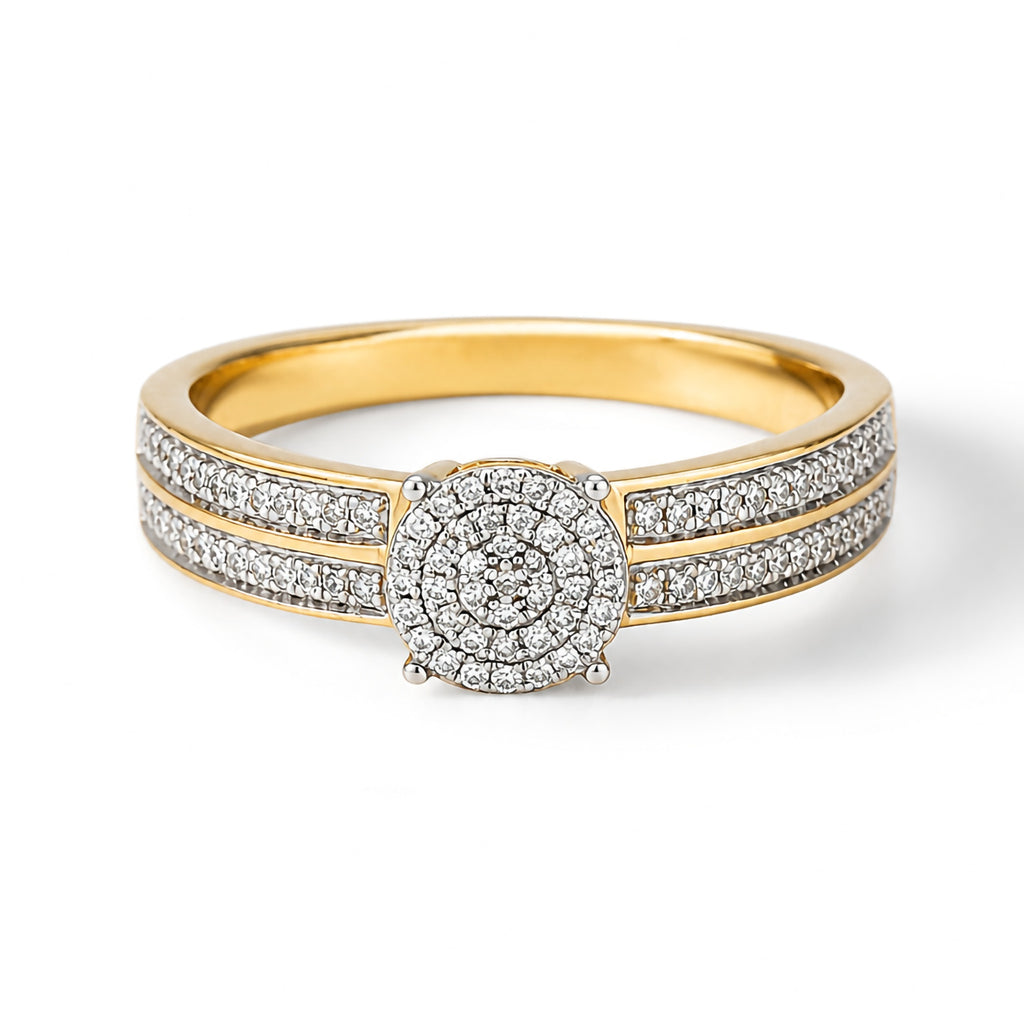 Bague "Toi Que J'Aime" Diamants 0,20/92