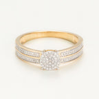 Bague "Toi Que J'Aime" Diamants 0,20/92 - Or Jaune 375/1000