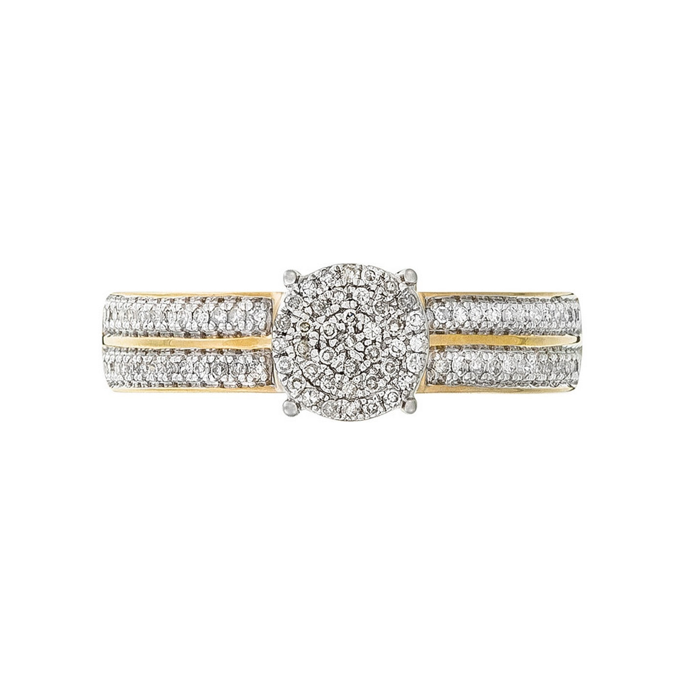 Bague "Toi Que J'Aime" Diamants 0,20/92 - Or Jaune 375/1000