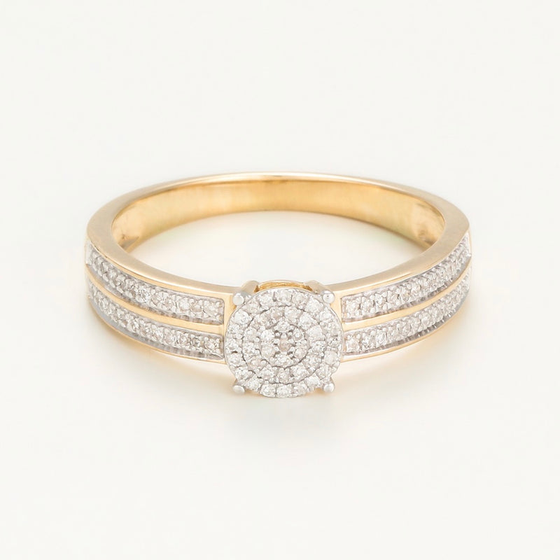 Ring "Toi Que J'Aime" Diamonds 0.20/92 - Yellow Gold 375/1000